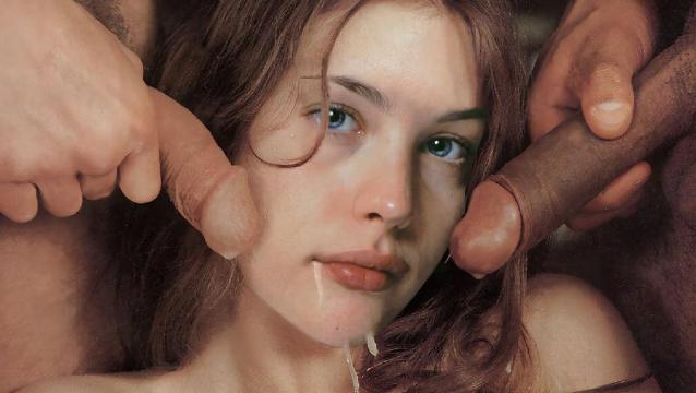 Big dick cums on Liv Tyler